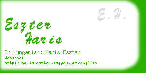 eszter haris business card